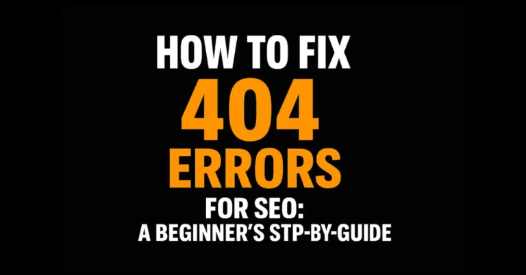How to Fix 404 Errors for SEO
